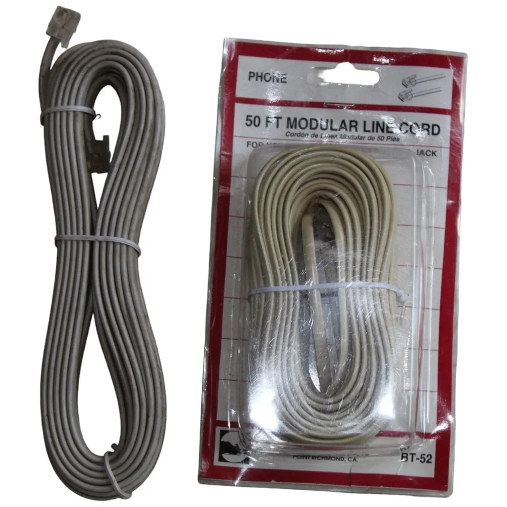 (2) 50’ Modular Phone Cords